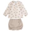 Picture of Granlei  Boys Bear Shirt Cardigan & Pants Set X 3 - Dark Beige Blue