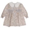 Picture of Granlei Girls Oversized Collar Dress - Beige Floral