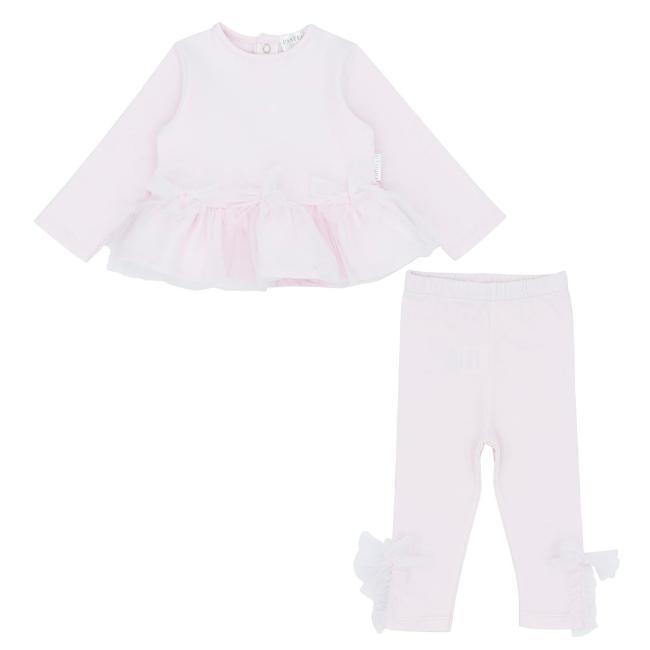 Picture of Pastels & Co Girls Too Too Tulle Lisa Trimmed Tunic & Leggings Set X 2 - Pink