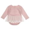 Picture of Granlei Baby Girls Knit & Lace Trim Jampant Set X 2 - Pale Pink 