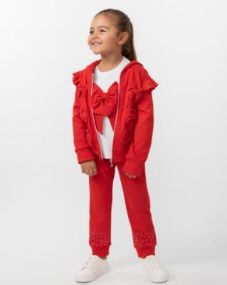 Picture of Caramelo Kids Girls Diamante Bows 3 Piece Set - Red