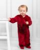 Picture of Caramelo Kids Baby Girls Velour All In One With Tulle Bow - Red