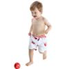 Picture of  Meia Pata Boys Apples Swim Trunks - White Red 