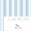 Picture of Meia Pata Girls Blue Stripes Salerno Swimsuit - White Blue