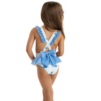 Picture of Meia Pata Girls Blueberries Ravello Swimsuit - White Blue