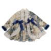 Picture of Ela Confeccion Girls Penelope Ruffle Dress Panties Bonnet Set X 3 - Royal Blue Ivory