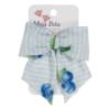 Picture of Meia Pata Girls Blueberries Beach Hair Bow On Clip - White Blue