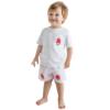 Picture of Meia Pata Boys Watermelon Swim Trunks - White Red