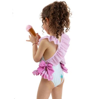 Picture of Meia Pata Girls Ice Cream Salerno Swimsuit - White Pink