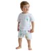 Picture of Meia Pata Boys Ice Cream Swim Trunks - White Blue