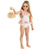 Picture of Meia Pata Girls Peaches Salerno Swimsuit - White Peach 