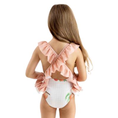 Picture of Meia Pata Girls Peaches Salerno Swimsuit - White Peach 