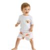 Picture of Meia Pata Boys Peaches Swim Trunks - White Peach