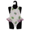 Picture of Meia Pata Girls Turtles Capri Big Bow Swimsuit - White Lilac