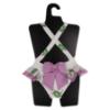 Picture of Meia Pata Girls Turtles Capri Big Bow Swimsuit - White Lilac