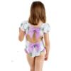 Picture of Meia Pata Girls Turtles Atrani Open Back Swimsuit - White Lilac