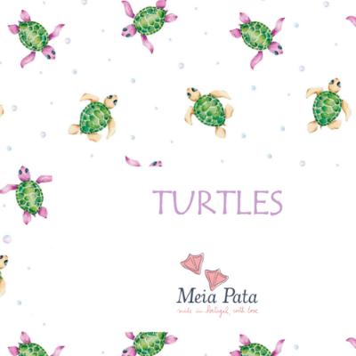 Picture of Meia Pata Baby Girls Turtles Marini Smocked Swimsuit - White Lilac