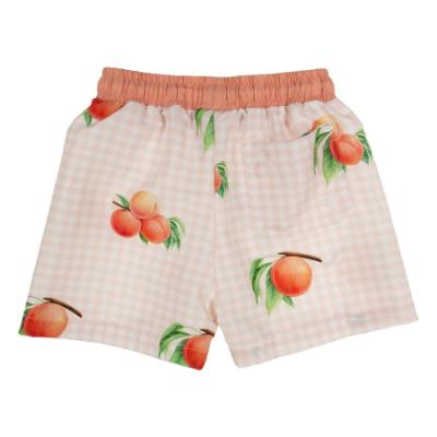 Picture of Meia Pata Boys Peaches Swim Trunks - White Peach