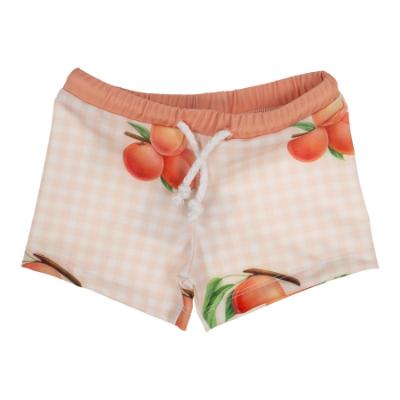 Picture of Meia Pata Boys Peaches Lycra Swim Shorts - White Peach