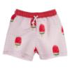 Picture of Meia Pata Boys Watermelon Swim Trunks - White Red