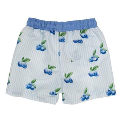 Picture of Meia Pata Boys Blueberries Swim Trunks - White Blue