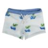 Picture of Meia Pata Boys Blueberries Lycra Swim Shorts - White Blue