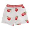 Picture of Meia Pata Boys Apples Swim Trunks - White Red