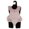 Picture of Meia Pata Girls Pink Stripes Salerno Swimsuit - White Pink