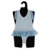 Picture of Meia Pata Girls Blue Stripes Ravello Skirted Swimsuit - White Blue