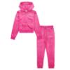 Picture of Juicy Couture Girls Diamante  Hoodie & Slim Jogger Set X 2 - Fuchsia 