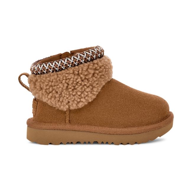 Picture of UGG Toddler Classic Ultra Mini Maxi Curly - Chestnut