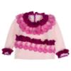 Picture of Ela Confeccion Girls Burganvilla Knitted 3 Piece Jam Pant Set - Pink Berry