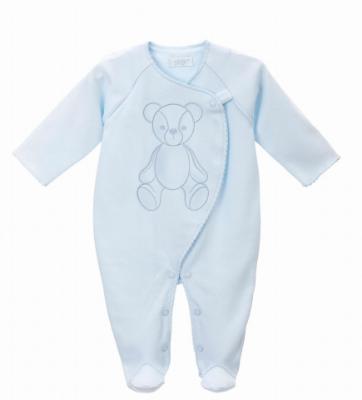 Picture of Sofija Baby Edgar Front Opening Babygrow - Blue 