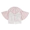 Picture of Meia Pata Girls Pink Stripes Sunny Hat - White Pink