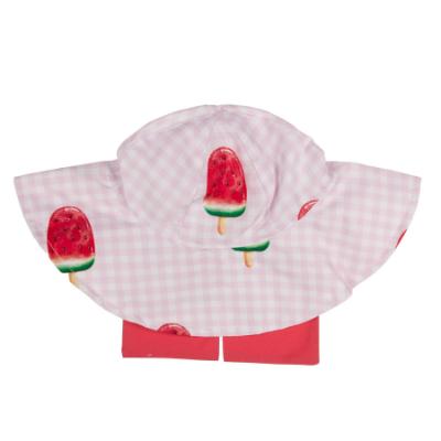 Picture of Meia Pata Girls Watermelon Sunny Hat - White Red