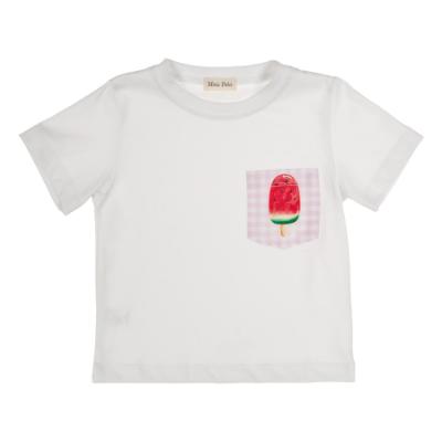 Picture of Meia Pata Boys Watermelon T-shirt - White Red