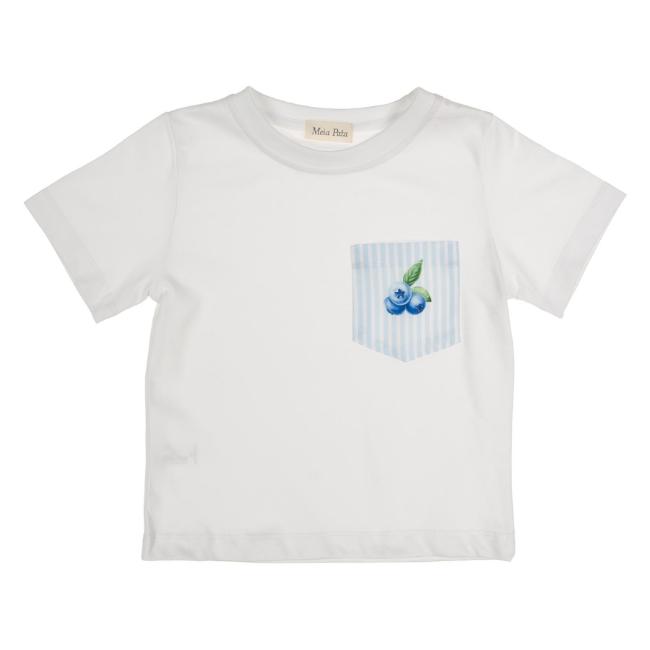 Picture of Meia Pata Boys Blueberries T-shirt - White Blue 