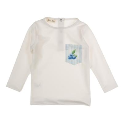 Picture of Meia Pata Boys Blueberries Lycra Rashguard - White Blue 