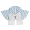 Picture of Meia Pata Girls Blue Stripes Sunny Hat - White Blue