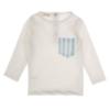 Picture of Meia Pata Boys Blue Stripes Lycra Rashguard - White Blue 