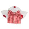 Picture of Meia Pata Girls Apples Sunny Hat - White Red 