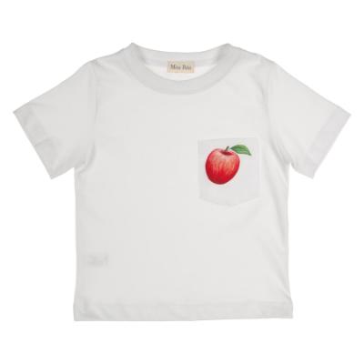 Picture of Meia Pata Boys Apples T-shirt - White Red