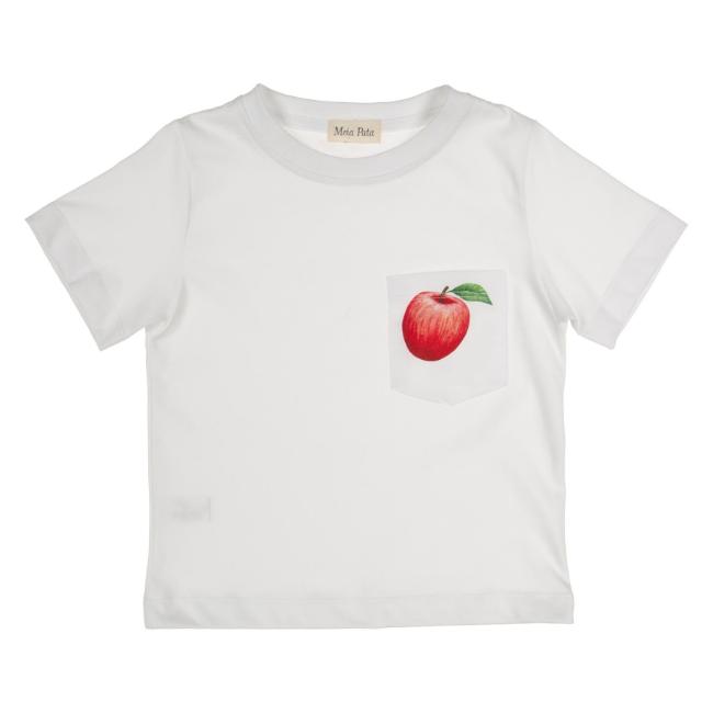 Picture of Meia Pata Boys Apples T-shirt - White Red