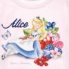 Picture of PRE-ORDER Monnalisa Girls Alice In Wonderland Floral T-shirt - Pink