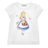 Picture of Monnalisa Girls Alice In Wonderland Classic T-shirt - White