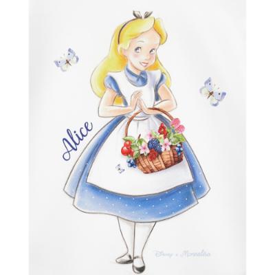 Picture of Monnalisa Girls Alice In Wonderland Classic T-shirt - White