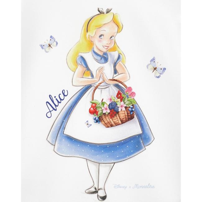 Picture of Monnalisa Girls Alice In Wonderland Classic T-shirt - White