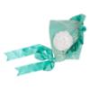 Picture of Ela Confeccion Girls Stella Dress Panties Bonnet Set X 3 - Vibrant Green