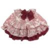 Picture of Ela Confeccion Girls Cartuja Dress Panties Bonnet Set X 3 - Burgundy