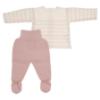 Picture of Granlei Baby Girls Soft Knit Sweater & Pant Set X 2 - Ivory Pale Pink